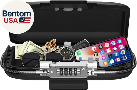 Portable Safe Box, Combination Security Case Lock Box with Code, Waterproof Anti