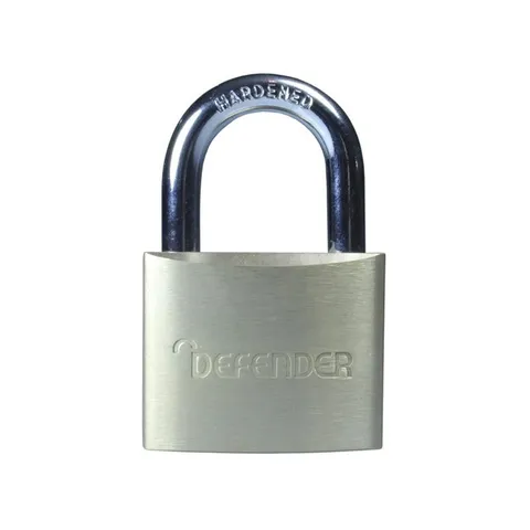 DEFENDER Brass Padlock Twin Pack 40mm DEFBP4T