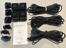 Lot of 4 Mini Wi-Fi IP Cameras 1080p Black Motion/Audio SD Slot USB