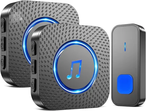 Wireless Doorbell Wireless Home Wireless Outdoor 400m Waterproof 55 Sounds 2 Recevits