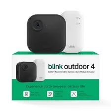 Blink Outdoor 4 Wireless smart security camera two year battery life 1080p HD