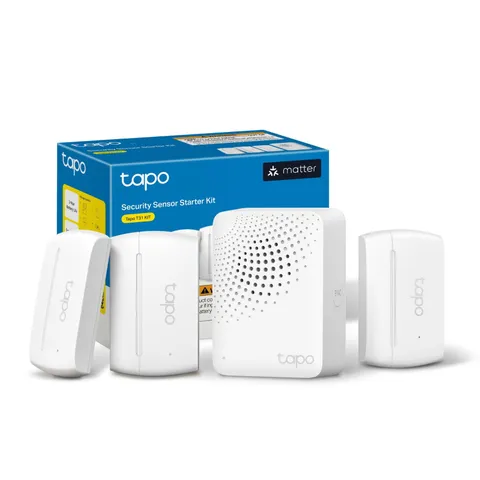 Tapo Door Sensor Starter KIT Matter Compatible 3 Smart Window Contact Sensor T31
