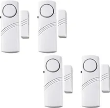 4 Pack Door Window Alarm,Home Magnetic Sensor Alarm,Home Security System Alert,