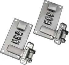 2 Pcs Tool Box Hasp Luggage Combination Lock Briefcase Replacement Lock