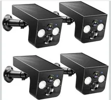 4-Pack Wireless IP/Network Outdoor Weatherproof Surveillance Cameras, Black