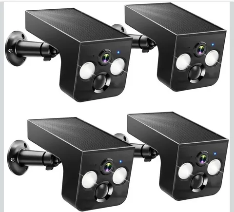 4-Pack Wireless IP/Network Outdoor Weatherproof Surveillance Cameras, Black