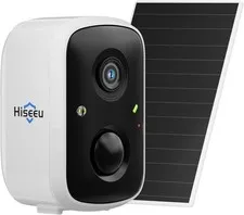 Hiseeu Security Cameras Wireless WiFi Pro Solar Powered Comp With Alexa