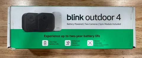 Blink Outdoor 4 Wireless Smart 1080p Security Camera - 2 Camera System. Open Box