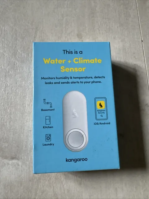 NEW Sealed Kangaroo A0004 Water Leak Detector WiFi Home Security System