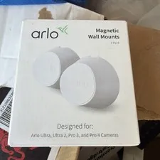 Arlo Magnetic Wall Mounts Retail Set of 2 for Ultra, Ultra 2 Pro 3 & Pro 4 pulls