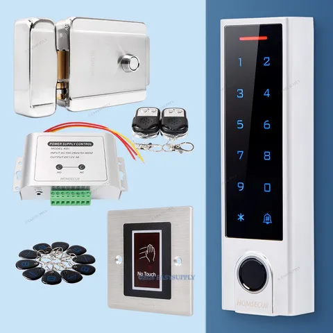 HOMSECUR IP66 APP WIFI RFID Access Control Set Electric rim lock