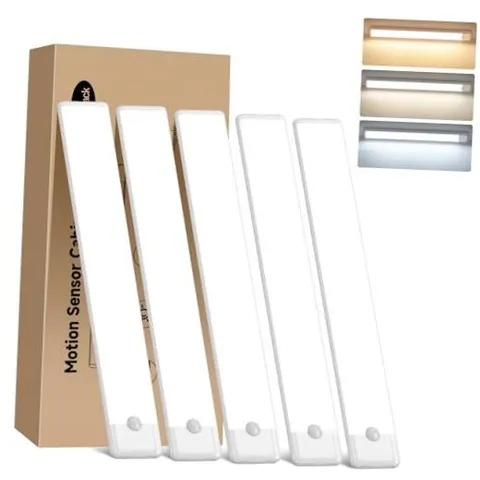 Motion Sensor Under Cabinet Light - 3 Color Temperature Dimmable 11.8 Inch 3CCT