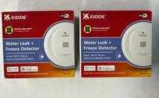Kidde Smart Water Leak and Freeze Detector WiFi Alexa Google 60WLDR-W Lot Of 2
