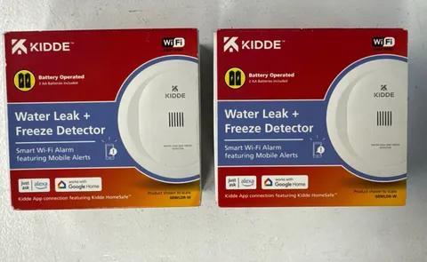 Kidde Smart Water Leak and Freeze Detector WiFi Alexa Google 60WLDR-W Lot Of 2