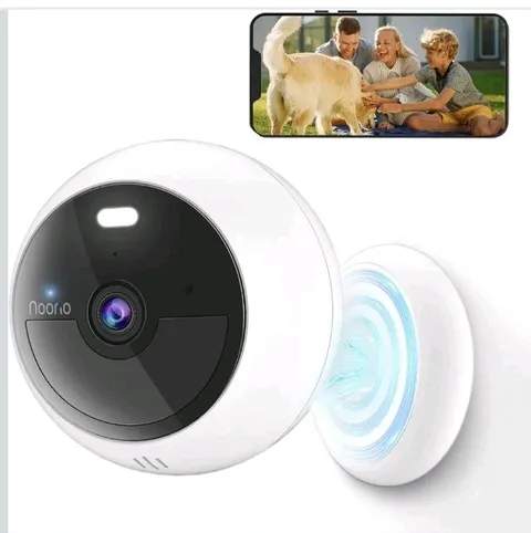 Noorio B200-SE Wireless Indoor/Outdoor Battery Camera, 2-Way Audio, White