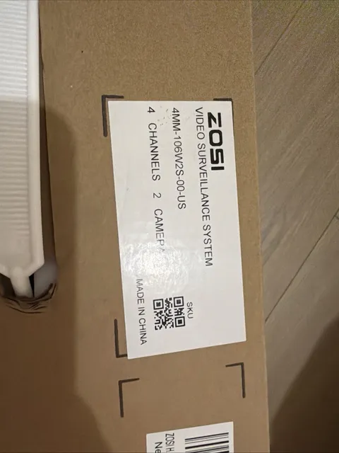 Zosi Video Surveillance System 4 Channels 2 Cameras
