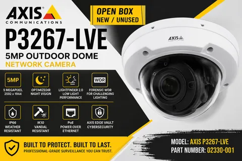 AXIS P3267-LVE 5MP Outdoor Network Dome Camera – Open Box / New Unused