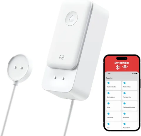 Wifi Water Leak Detector, Smart Water Sensor with 100Db Adjustable Alarm&App Ale