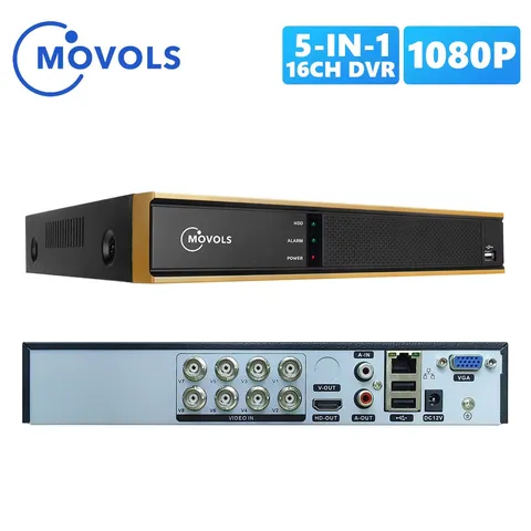 MOVOLS DVR 16CH 8CH CCTV Video Recorder For AHD Camera Analog Camera IP Camera O