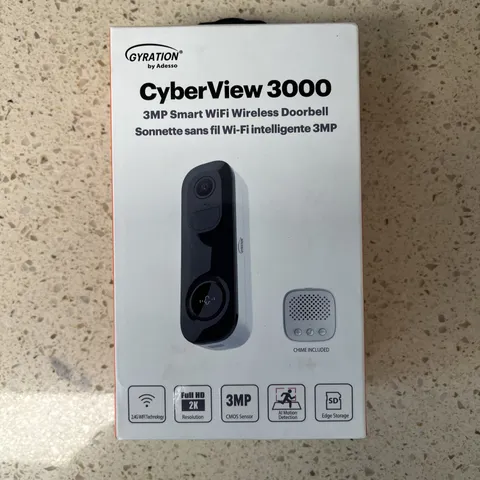 Gyration by Adesso 3MP Smart WiFi Wireless Doorbell Cyberview 3000