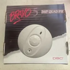 DSC Bravo 5 BV-500GB Wired 360° Quad PIR Ceiling Mount Motion Detector White