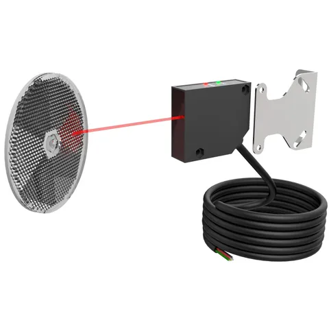 Blütezeit Bltezeit Retro-Reflective Photoelectric Sensor 40Ft Visible Red Beam