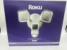 Roku Smart Home Floodlight Camera SE Wi-Fi Connected Wired Surveillance Camera