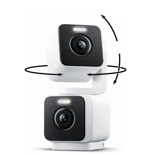 Wyze Duo Cam Pan Indoor/Outdoor Smart Security Camera 2K IP65 360° Pan/Tilt with