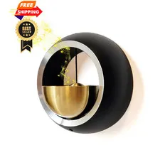 Cizenal Shopkeepers Bell for Door Opening, 2.83×2.83×1.5 inches, Black 