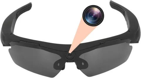 Camera Wearable Video Recording Glasses 1080P - Outdoor Sports Camera Glasses wi