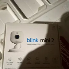 Blink Mini 2 1080p Wi‑Fi Indoor Plug-In Camera, Two-Way Audio, White