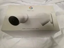 Google Nest Security Indoor Outdoor Cameras G3AL9 (Snow) 2-Pack with box