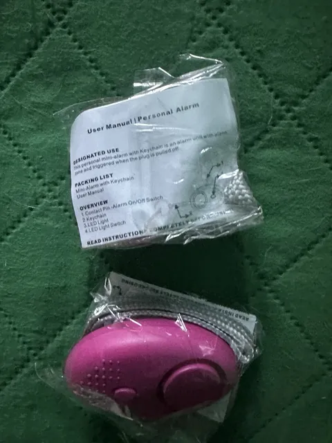 Personal Alarm Keychain Loud Alert LED Light 140db Self Defense