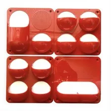 Vintage Red Wall Modular Space Age Decor Office Decor Wall Organizer Plastic
