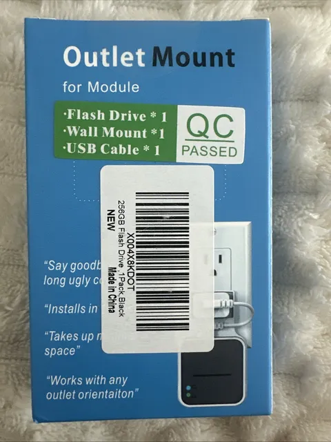 256GB USB Flash Drive for Blink Sync Module 2 with Outlet Wall Mount(1Pack). New