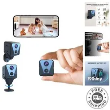 2025 Mini Security Camera - Easy Installation, Motion Alerts & Long Battery Life