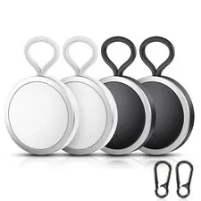 4-Pack Air Tracker Tags Compatible with Apple Find My (iOS Only) Bluetooth Tr...