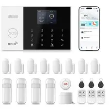 Home Security Systems,Door & Window Alarms for Home Kit,WiFi+GSM/4G Door/Wind...