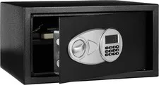 Amazon Basics Steel Safe with Digital Lock and Shelf Black