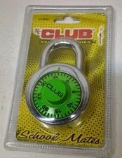The Club Security Series Padlock School Mates UTL855G Bright Green New