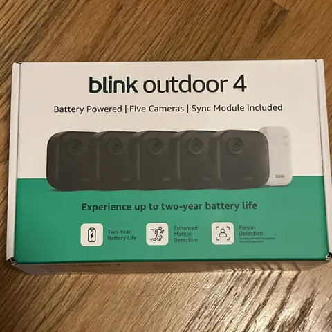 BRAND NEW BLINK Outdoor 4 (4th Gen) 5-Camera Security System w/ Sync Module Core