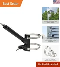 2-in-1 Pole Mount for Ring, Arlo, and Cameras & Solar Panels with 1/4"-20 Scr...