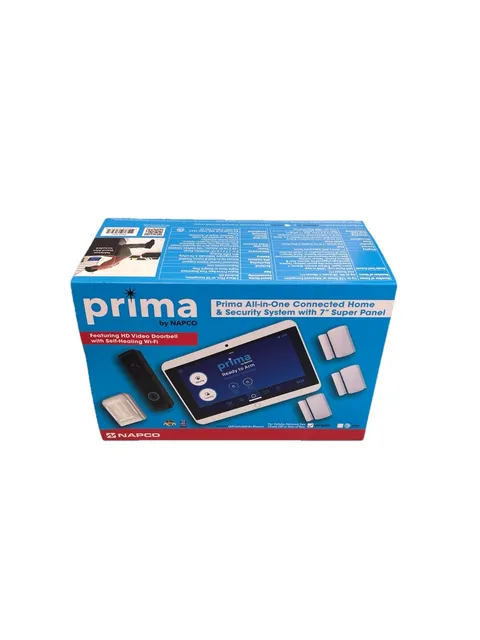Napco Prima Security System Video Doorbell Door Window Sensors and Motion New OB
