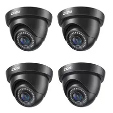 4Pcs 2MP Hardwired Hybrid 4 in 1 TVI CVI AHD CVBS Security Camera Outdoor for 96