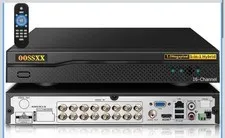 16 Channel 5MP Hybrid DVR Recorder 5-in-1 AHD TVI CVI IP CCTV 3TB HDD