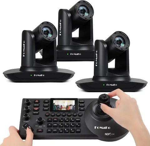 HDMI PTZ Camera AI Auto-Tracking Gen 3, 20X Optical Zoom, Poe KC608 Pro NDI PTZ