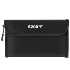 Fireproof Waterproof Document Bag - 5200°F Water Resistant Fire Proof Money Bag,
