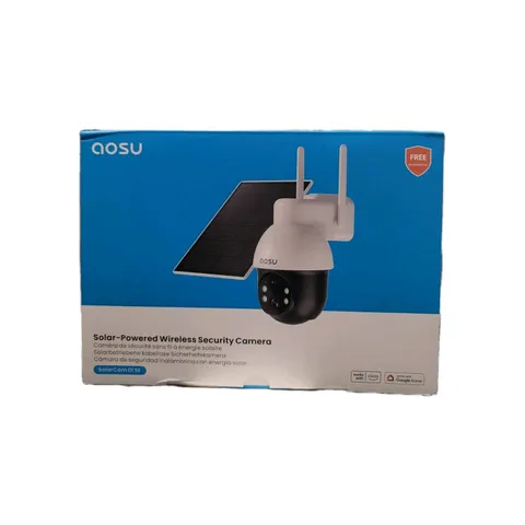aosu SolarCam D1 SE Solar-Powered Wireless Security Camera, 360° View, 2K Resol