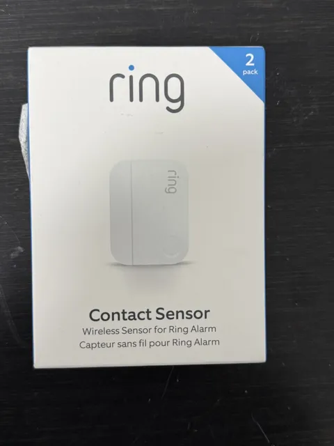 Ring Alarm Contact Sensor 2-Pack Wireless Z-Wave White, Alexa Compatible