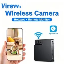 Portable Video Camera,HD1080P Security Camera,for Home Security,black new